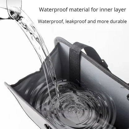 Car Trash Can – Folding Portable Waterproof Seat Back Organizer Bag - ZOOMNSTORE