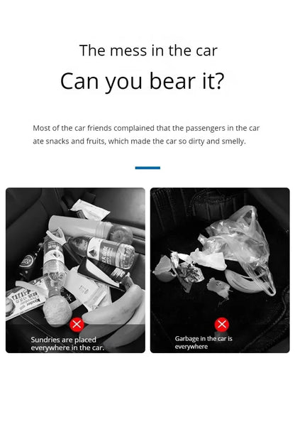 Car Trash Can – Folding Portable Waterproof Seat Back Organizer Bag - ZOOMNSTORE