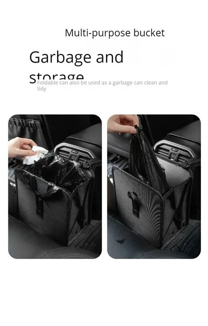 Car Trash Can – Folding Portable Waterproof Seat Back Organizer Bag - ZOOMNSTORE