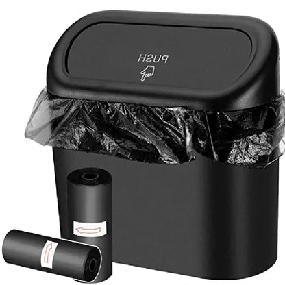 Car Trash Can - Leakproof Auto Trash Container with Lid | Portable Vehicle Garbage Bin - ZOOMNSTORE