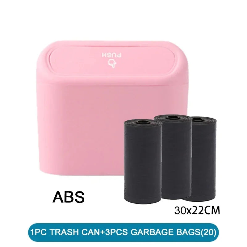 Car Trash Can - Leakproof Auto Trash Container with Lid | Portable Vehicle Garbage Bin - ZOOMNSTORE