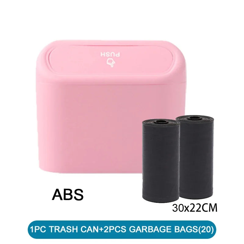 Car Trash Can - Leakproof Auto Trash Container with Lid | Portable Vehicle Garbage Bin - ZOOMNSTORE
