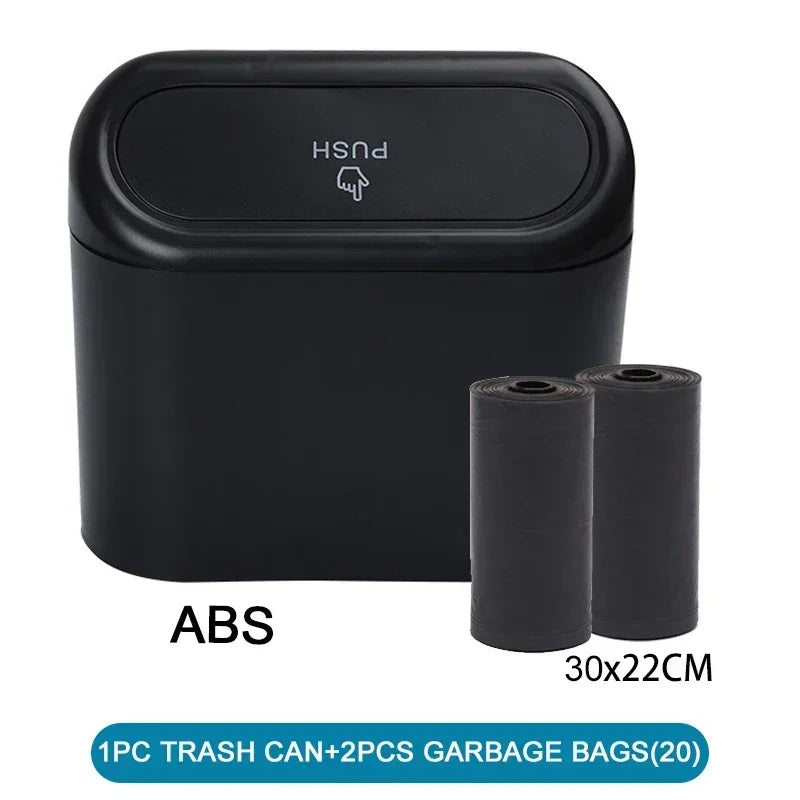 Car Trash Can - Leakproof Auto Trash Container with Lid | Portable Vehicle Garbage Bin - ZOOMNSTORE