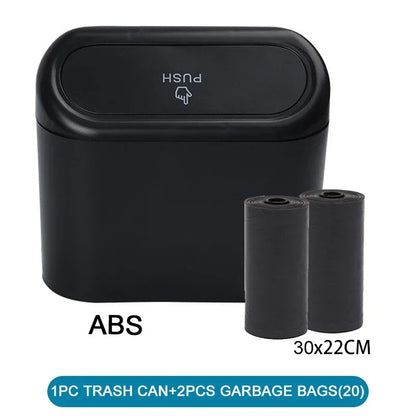 Car Trash Can - Leakproof Auto Trash Container with Lid | Portable Vehicle Garbage Bin - ZOOMNSTORE