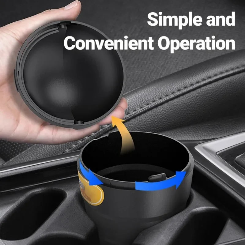 Car Trash Can - Leakproof Vehicle Trash Bin with Swing Lid | Portable Auto Organizer - ZOOMNSTORE
