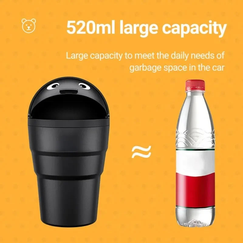 Car Trash Can - Leakproof Vehicle Trash Bin with Swing Lid | Portable Auto Organizer - ZOOMNSTORE