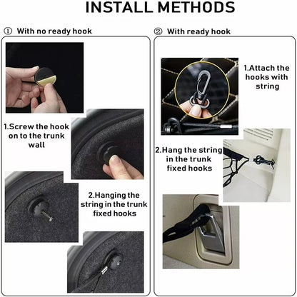 Car Trunk Cargo Net – Durable Nylon Elastic Mesh Storage Organizer for SUV Truck - ZOOMNSTORE