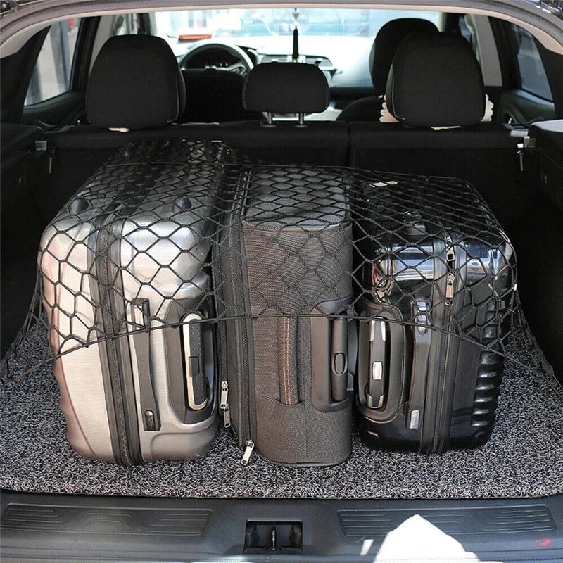 Car Trunk Cargo Net – Durable Nylon Elastic Mesh Storage Organizer for SUV Truck - ZOOMNSTORE