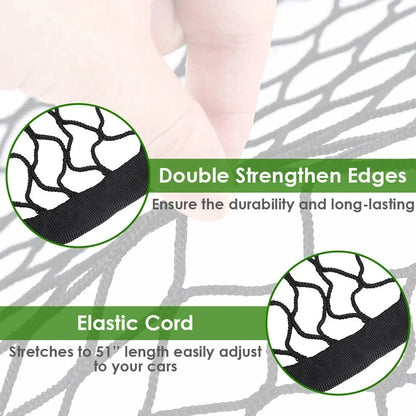 Car Trunk Cargo Net – Durable Nylon Elastic Mesh Storage Organizer for SUV Truck - ZOOMNSTORE