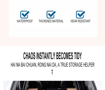 Car Trunk Organizer – Large Capacity Folding Auto Storage Box With PU Leather - ZOOMNSTORE