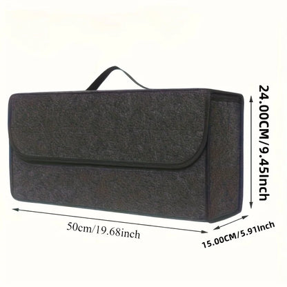 Car Trunk Organizer - Large Soft Felt Storage Bag | Auto Accessories Organizer - ZOOMNSTORE
