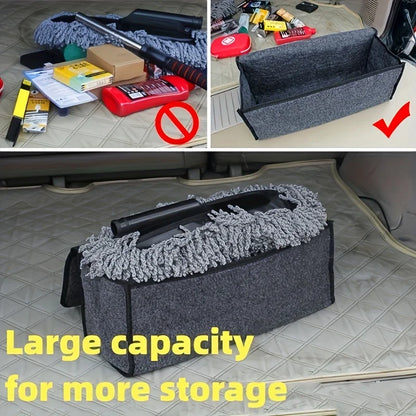 Car Trunk Organizer - Large Soft Felt Storage Bag | Auto Accessories Organizer - ZOOMNSTORE