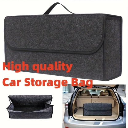 Car Trunk Organizer - Large Soft Felt Storage Bag | Auto Accessories Organizer - ZOOMNSTORE