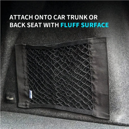 Car Trunk Organizer Net - Universal Elastic Storage Bag for Rear Seat & Cargo - ZOOMNSTORE