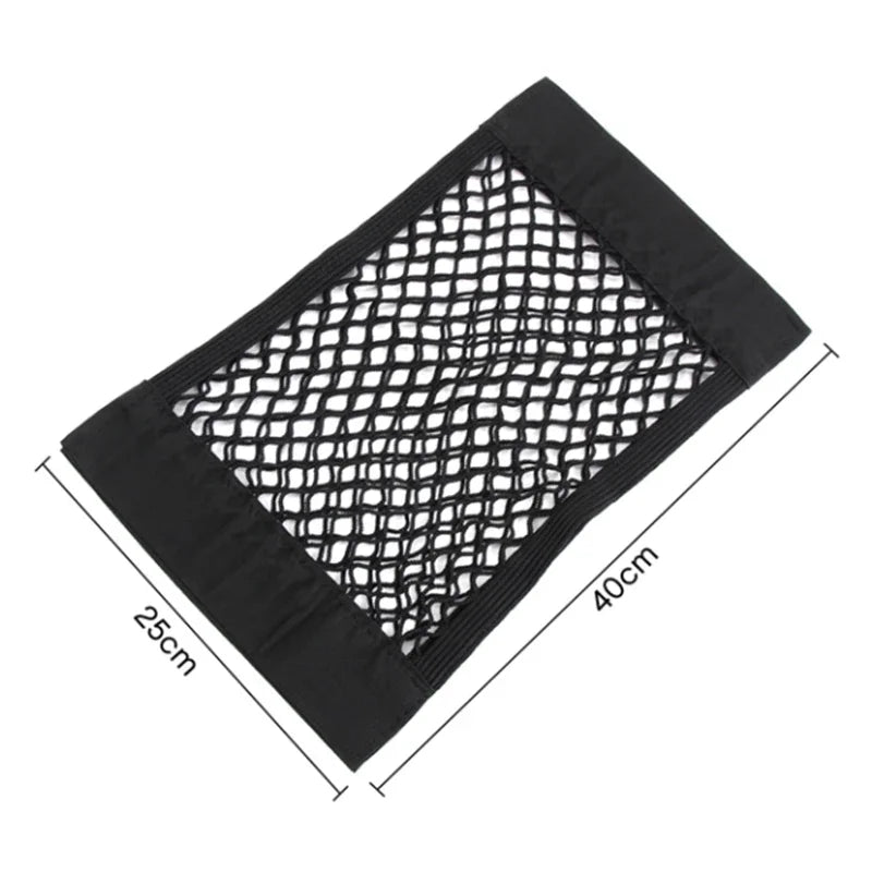 Car Trunk Organizer Net - Universal Elastic Storage Bag for Rear Seat & Cargo - ZOOMNSTORE