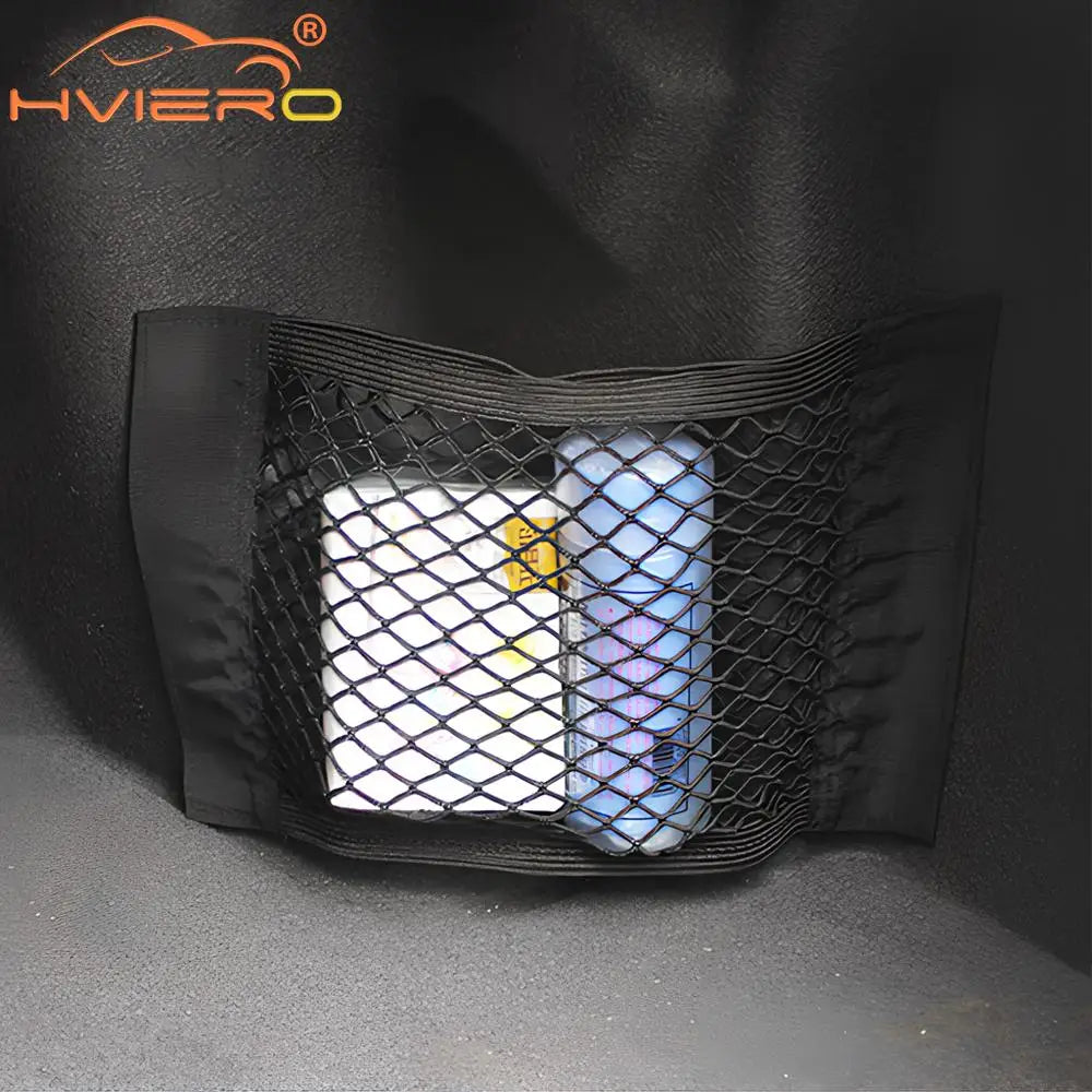 Car Trunk Organizer - Universal Elastic Mesh Storage Bag | Foldable Auto Accessories - ZOOMNSTORE