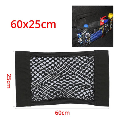 Car Trunk Organizer - Universal Elastic Mesh Storage Bag | Foldable Auto Accessories - ZOOMNSTORE