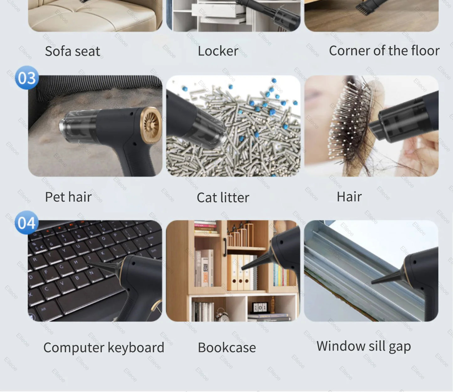 Car Vacuum Cleaner - Handheld Wireless Portable Duster with Powerful Suction - ZOOMNSTORE