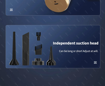 Car Vacuum Cleaner - Handheld Wireless Portable Duster with Powerful Suction - ZOOMNSTORE