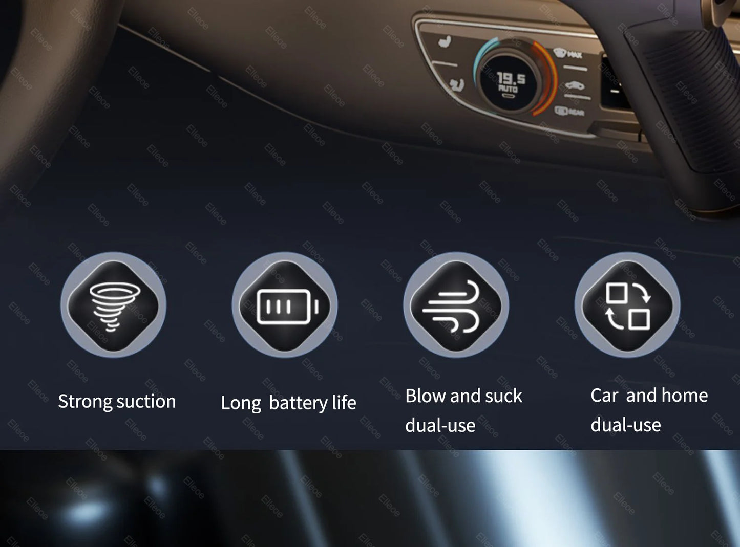 Car Vacuum Cleaner - Handheld Wireless Portable Duster with Powerful Suction - ZOOMNSTORE