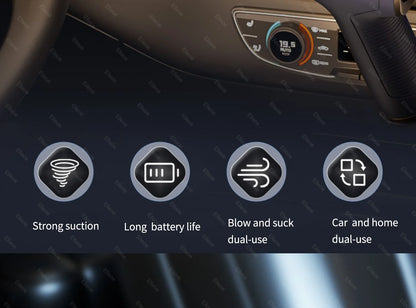 Car Vacuum Cleaner - Handheld Wireless Portable Duster with Powerful Suction - ZOOMNSTORE