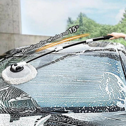 15 Bend Car Cleaning Brush - Telescoping Chenille Wash Mop - ZOOMNSTORE