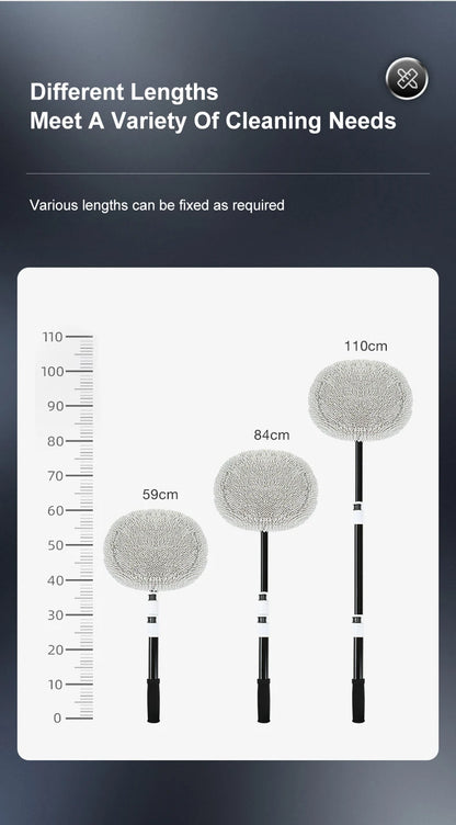 15 Bend Car Cleaning Brush - Telescoping Chenille Wash Mop - ZOOMNSTORE