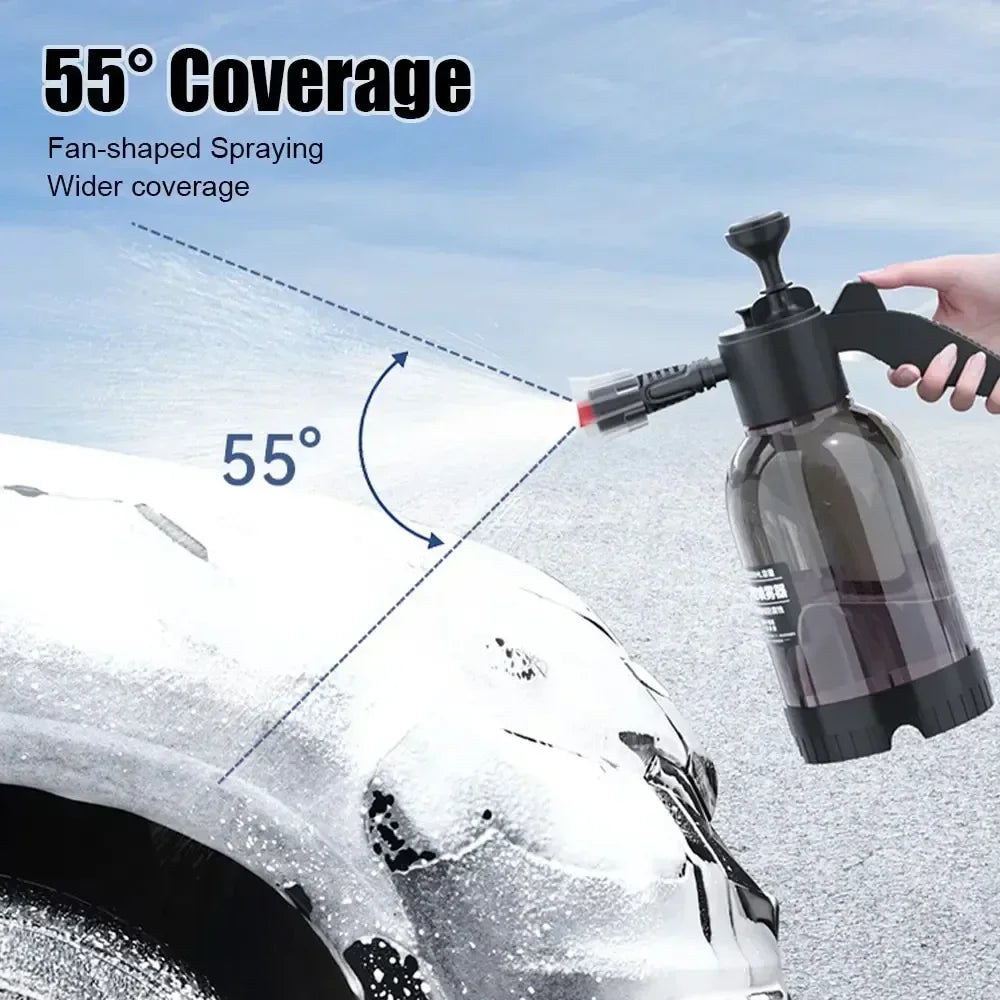 Car Wash Watering Can – Hand Pressed Foam Sprayer 2L Portable Spray Bottle - ZOOMNSTORE
