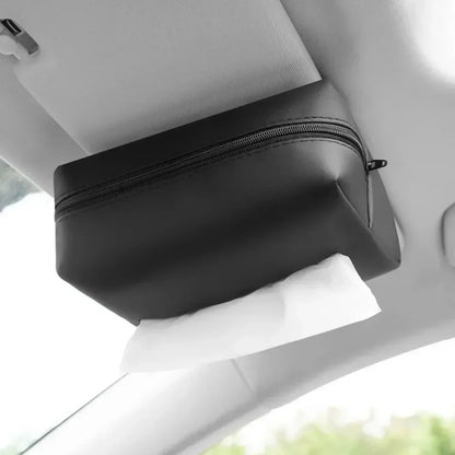 Car tissue box, sunshade seat backrest suspension tissue box, car armrest box, tissue storage box, car storage and organization - ZOOMNSTORE