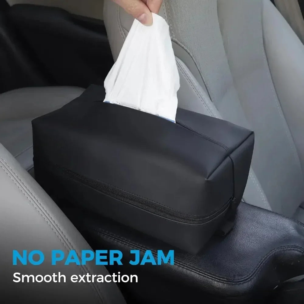 Car tissue box, sunshade seat backrest suspension tissue box, car armrest box, tissue storage box, car storage and organization - ZOOMNSTORE