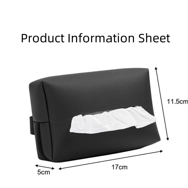 Car tissue box, sunshade seat backrest suspension tissue box, car armrest box, tissue storage box, car storage and organization - ZOOMNSTORE