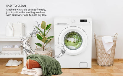 Caramel Knit Throw Blanket - Lightweight Plaid Blanket for Couch and Bed - ZOOMNSTORE