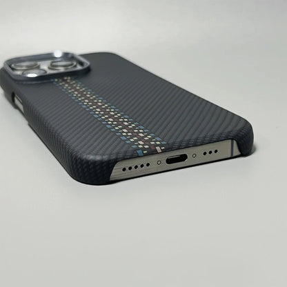 Carbon Fiber Phone Case | Ultra Thin iPhone Shockproof Case With Metal Lens Ring - ZOOMNSTORE