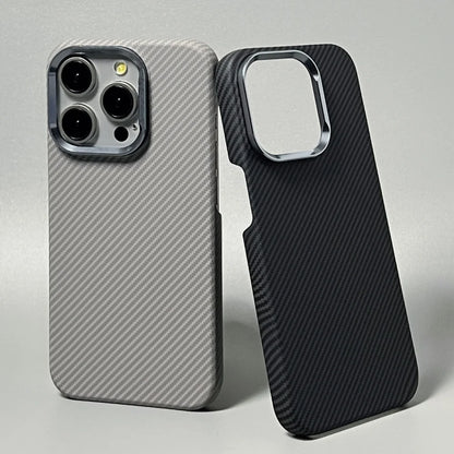 Carbon Fiber Phone Case | Ultra Thin iPhone Shockproof Case With Metal Lens Ring - ZOOMNSTORE