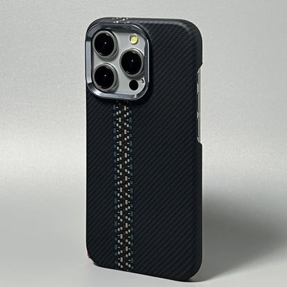 Carbon Fiber Phone Case | Ultra Thin iPhone Shockproof Case With Metal Lens Ring - ZOOMNSTORE