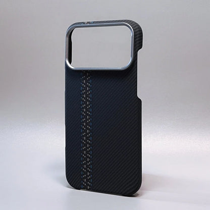 Carbon Fiber Phone Case | Ultra Thin iPhone Shockproof Case With Metal Lens Ring - ZOOMNSTORE