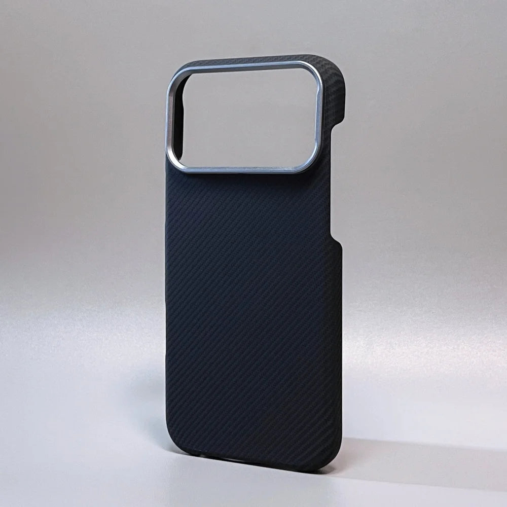 Carbon Fiber Phone Case | Ultra Thin iPhone Shockproof Case With Metal Lens Ring - ZOOMNSTORE