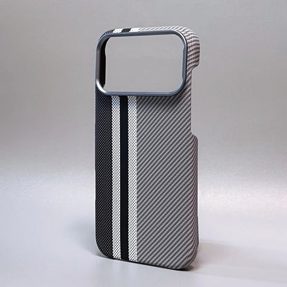 Carbon Fiber Phone Case | Ultra Thin iPhone Shockproof Case With Metal Lens Ring - ZOOMNSTORE
