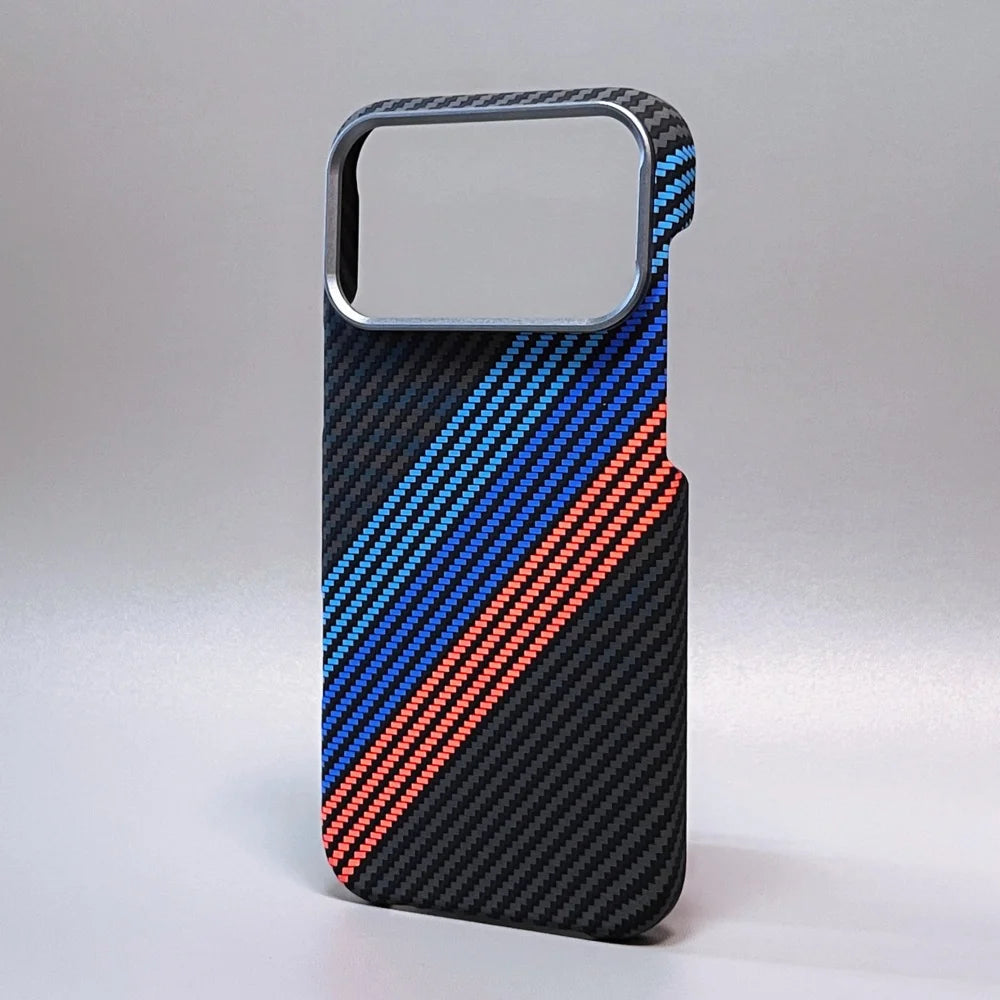 Carbon Fiber Phone Case | Ultra Thin iPhone Shockproof Case With Metal Lens Ring - ZOOMNSTORE
