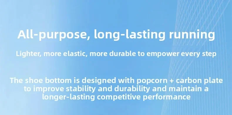 Carbon Plate Running Shoes – Lightweight Breathable Marathon Racing Sneakers - ZOOMNSTORE