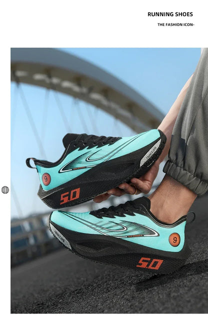 Carbon Plate Running Shoes – Lightweight Breathable Marathon Racing Sneakers - ZOOMNSTORE