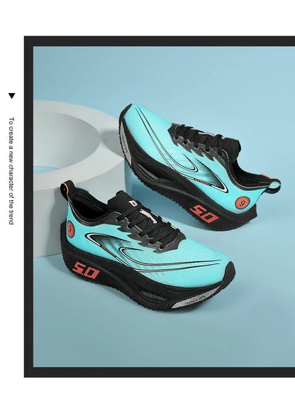 Carbon Plate Running Shoes – Lightweight Breathable Marathon Racing Sneakers - ZOOMNSTORE