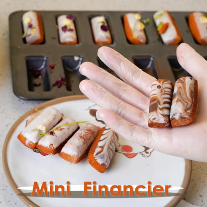 Carbon Steel Baking Pan – 8 Cavity Madeleine Cake Mold with Non-Stick Coating - ZOOMNSTORE