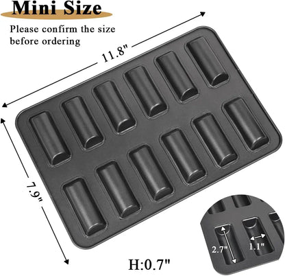 Carbon Steel Baking Pan – 8 Cavity Madeleine Cake Mold with Non-Stick Coating - ZOOMNSTORE