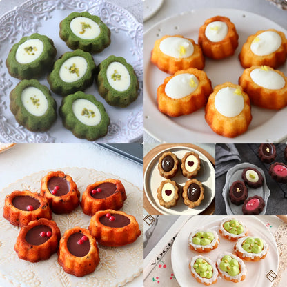 Carbon Steel Cake Pan - 6 Cavity Flower Muffin Mold Non Stick Durable Baking Tray - ZOOMNSTORE