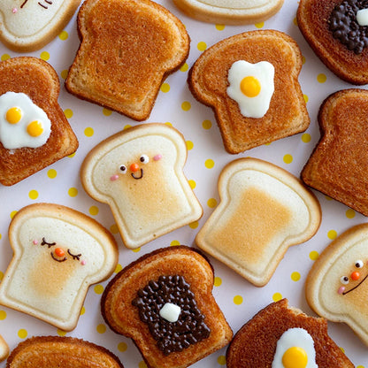 Carbon Steel Cake Pan - 6 Cavity Flower Muffin Mold Non Stick Durable Baking Tray - ZOOMNSTORE