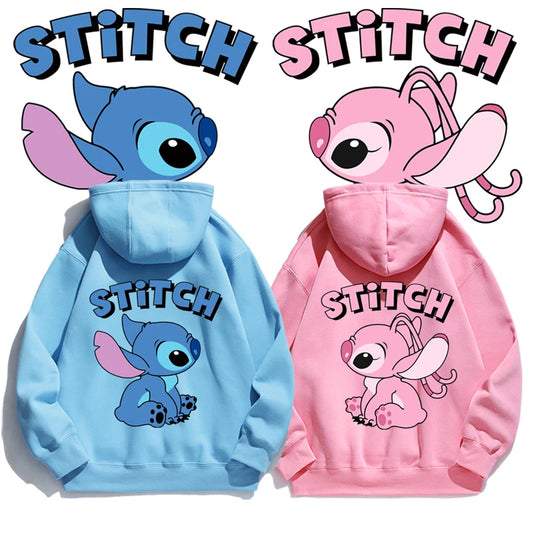 Cartoon Anime Hoodie - Loose Stitch Hoodie for Couples AutumnWinter Coat - ZOOMNSTORE