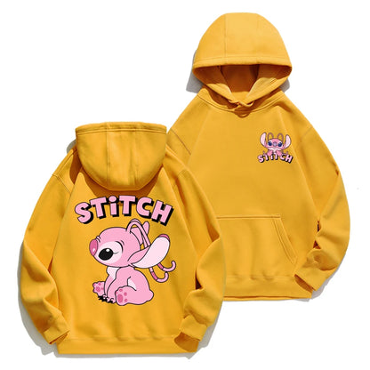 Cartoon Anime Hoodie - Loose Stitch Hoodie for Couples AutumnWinter Coat - ZOOMNSTORE