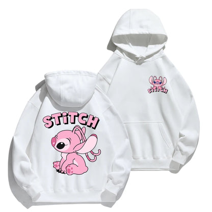 Cartoon Anime Hoodie - Loose Stitch Hoodie for Couples AutumnWinter Coat - ZOOMNSTORE