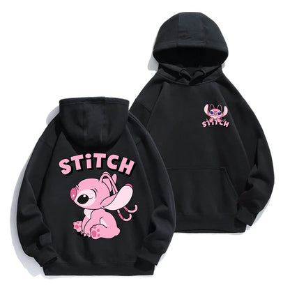 Cartoon Anime Hoodie - Loose Stitch Hoodie for Couples AutumnWinter Coat - ZOOMNSTORE